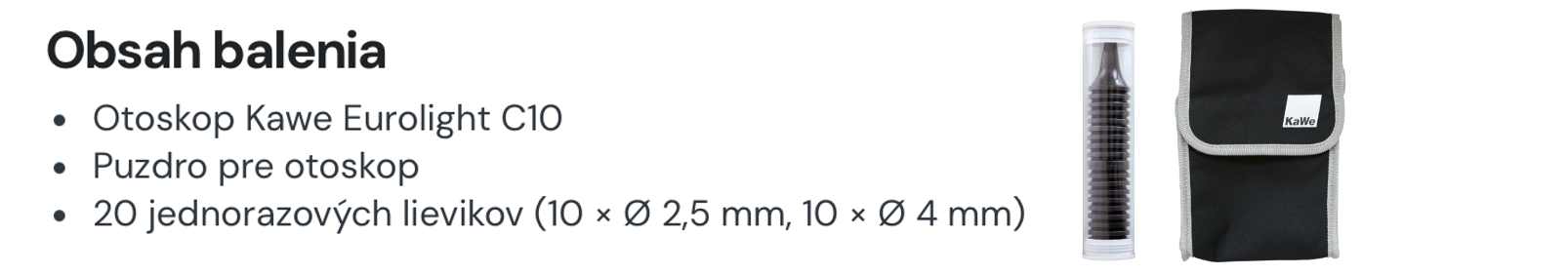 Obsah balenia KaWe Eurolight C10 BANNER 1