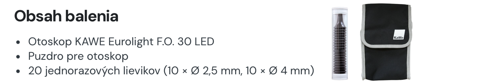 Obsah balenia KaWe Eurolight FO 30 LED Banner 1