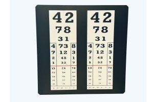 Plexi tabuľa, dvojstĺpcová na 5 m