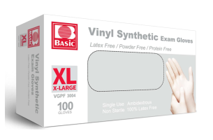 Rukavice Vinylové Bezpudrové (100ks/bal) XL