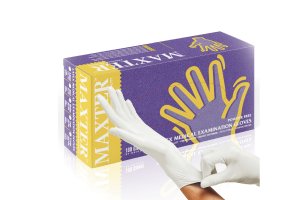Rukavice Maxter Latex Bezpudrové (100ks/bal.) S