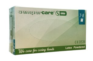 Rukavice Sempercare Latex Pudrované (100ks/bal.) M