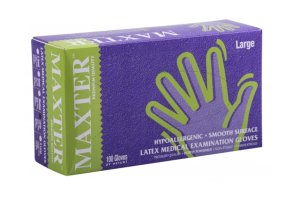 Rukavice Maxter Latex Pudrované (100ks/bal.) L