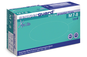 Rukavice Semperguard Nitrile X Lite Bezpudrové (200 ks/bal.) M