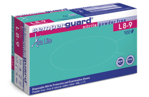 Rukavice Semperguard Nitrile X Lite Bezpudrové (200 ks/bal.) L