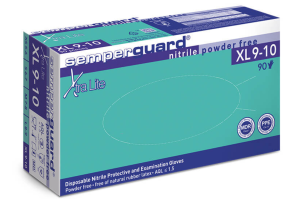 Rukavice Semperguard Nitrile X Lite Bezpudrové (200 ks/bal.) XL